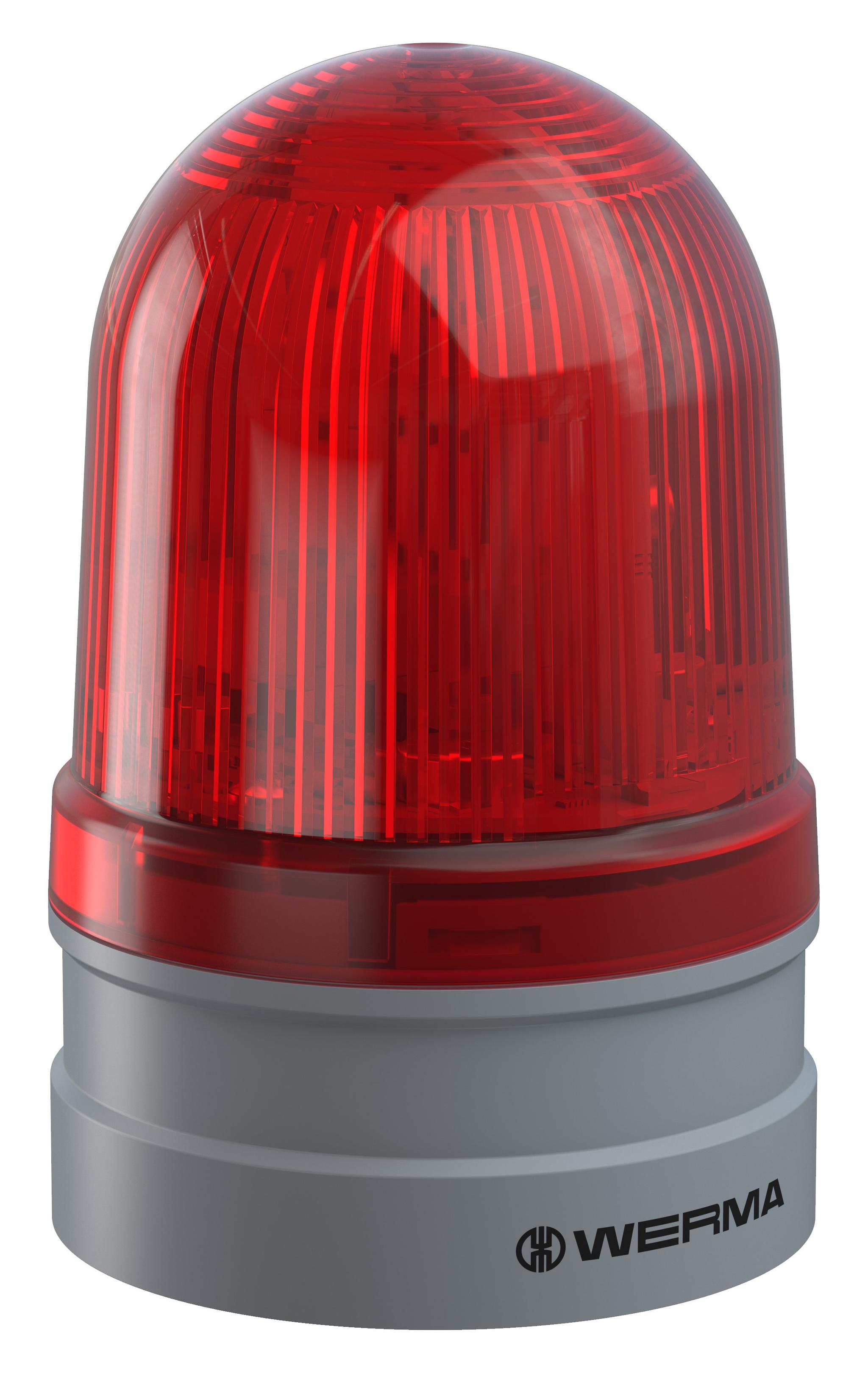 Produktfoto 1 von Werma EvoSIGNAL, LED Rundum Signalleuchte Rot, 12/24 V ac/dc