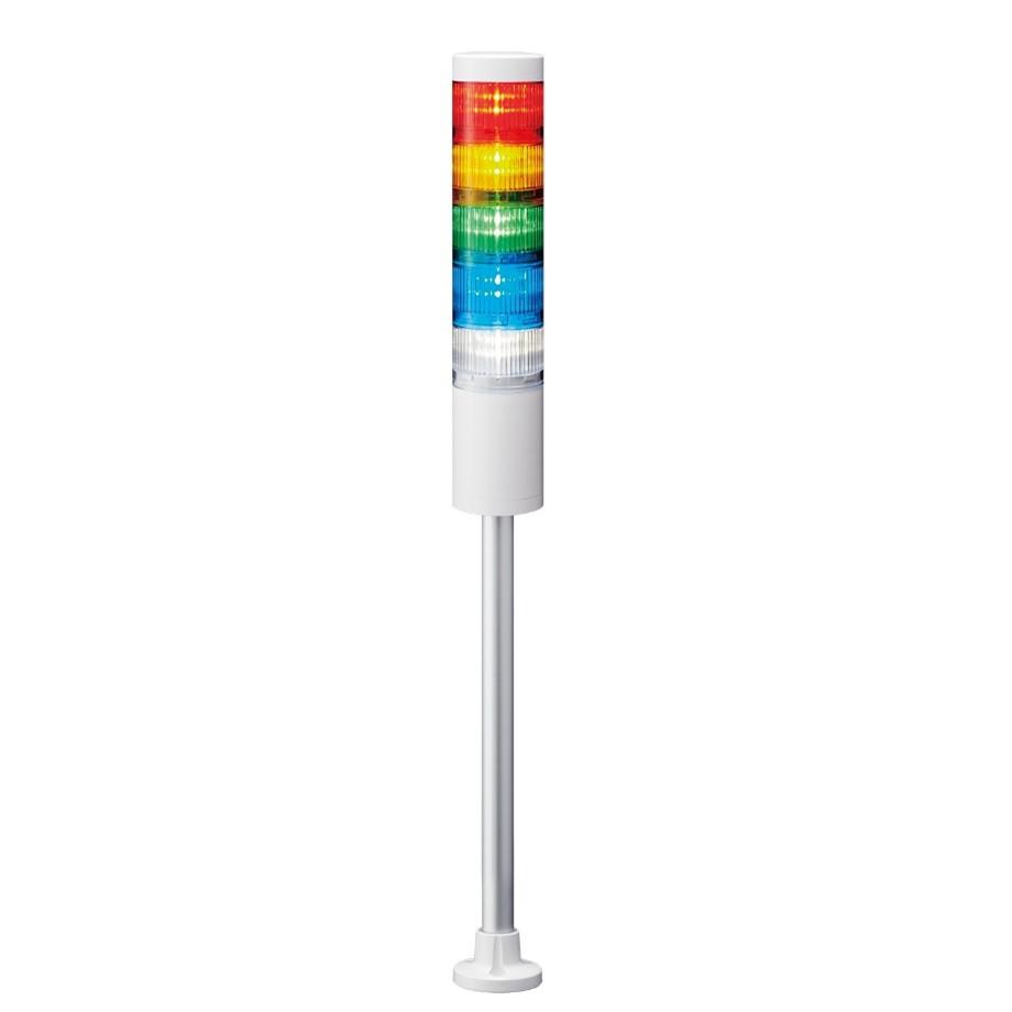 Produktfoto 1 von Patlite LR6 LED Signalturm 5-stufig mehrfarbig LED Rot/Gelb/Grün/Blau/Transparent + Dauer 589mm Multifunktion