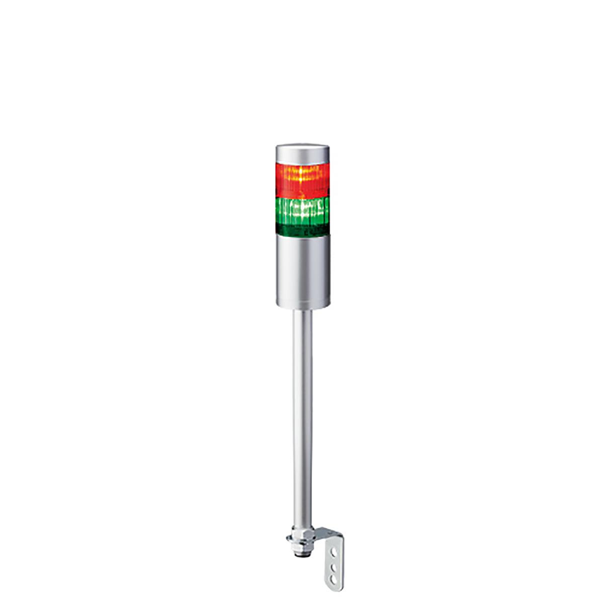 Produktfoto 1 von Patlite LR6 LED Signalturm 2-stufig mehrfarbig LED Rot/Grün Dauer 464mm Multifunktion