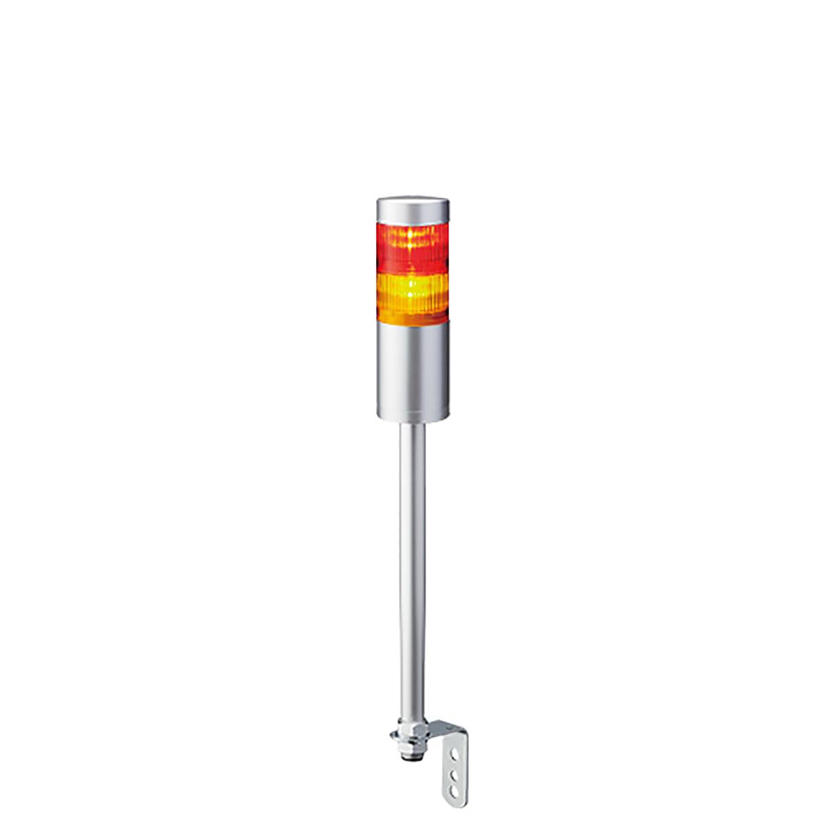 Produktfoto 1 von Patlite LR6 LED Signalturm 2-stufig mehrfarbig LED Rot/Gelb Dauer 464mm Multifunktion