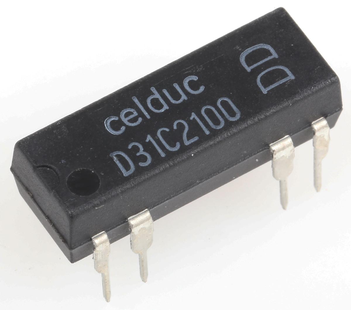 Celduc Reedrelais, 5V dc, 1-poliger Wechsler Leiterplattenmontage / 100V dc