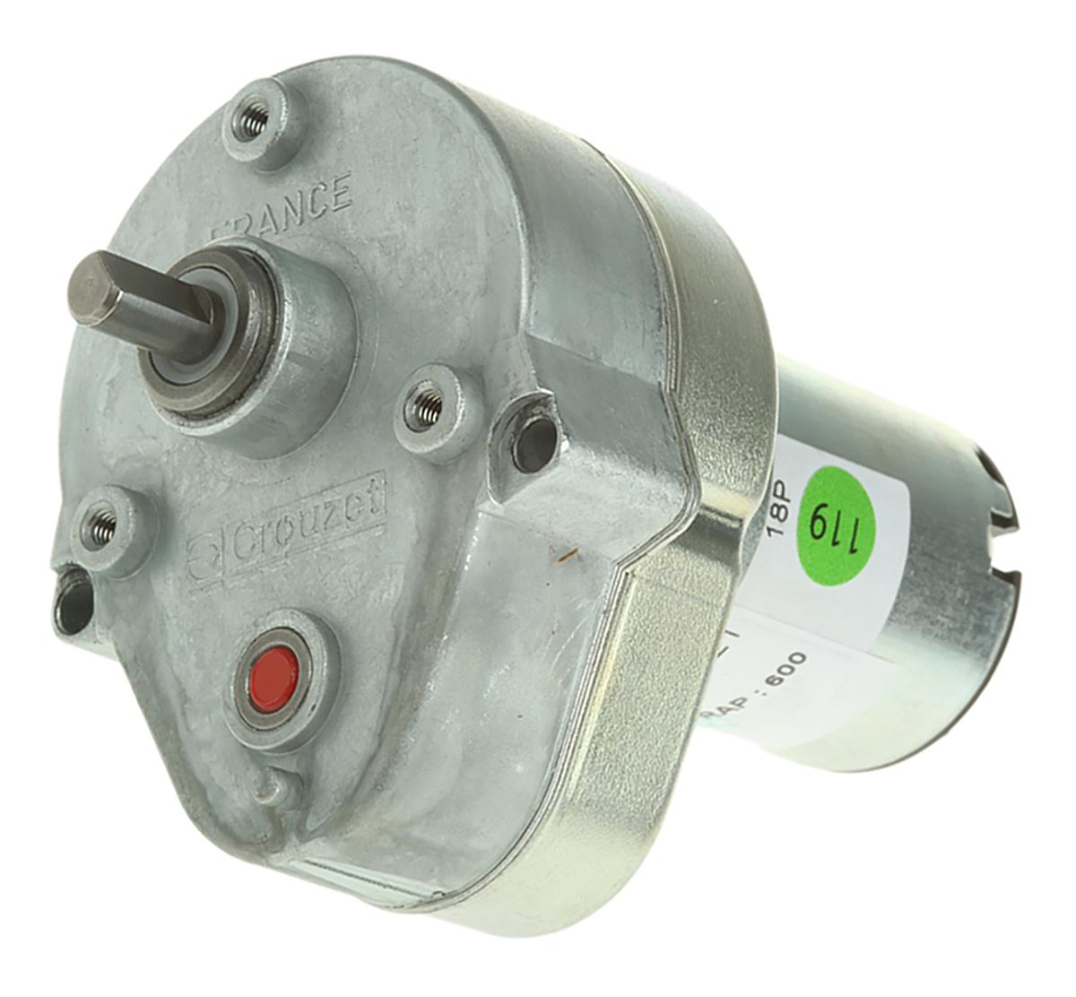 Produktfoto 1 von Crouzet Bürsten-Getriebemotor bis 2 Nm, 24 V dc / 3 W, Wellen-Ø 6mm, 54.2mm x 79.6mm