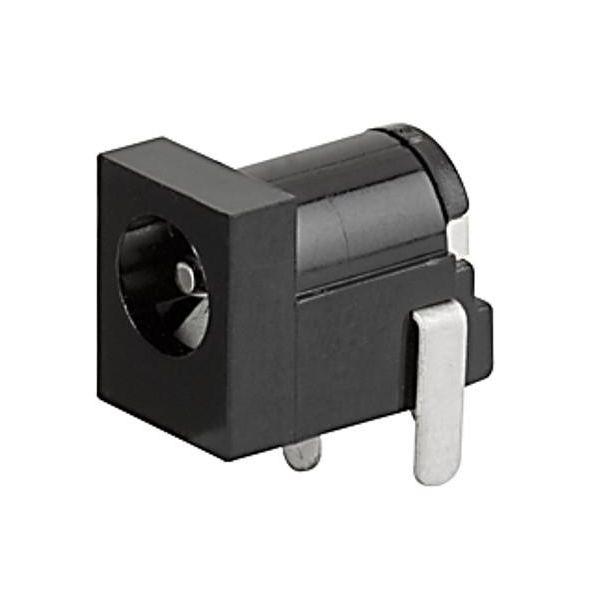 Schurter 4840 DC Buchse verzinnt 12 V dc / 2A, Innen-Ø 2mm / Außen 6mm x 14.5mm, Durchsteckmontage