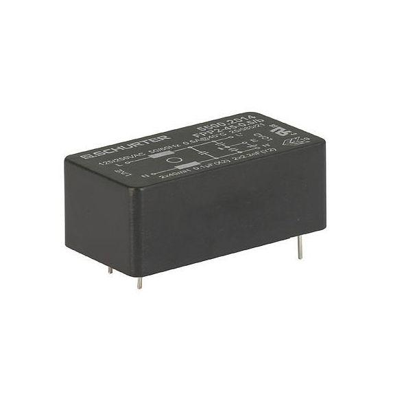 Produktfoto 1 von Schurter FPP-02 Netzfilter, 250 V AC, 1A, Pin, 1-phasig / 50Hz