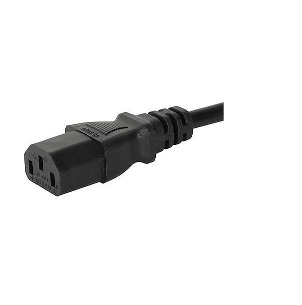 Schurter Netzkabel, A IEC C13 / Buchse abgewinkelt, B CEE 7/7 / Stecker abgewinkelt, 2m