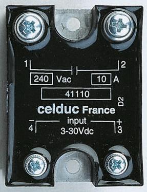 Celduc Previous Generation SC8 Tafelmontage Halbleiterrelais mit Nulldurchgang 280 Vrms / 12 A