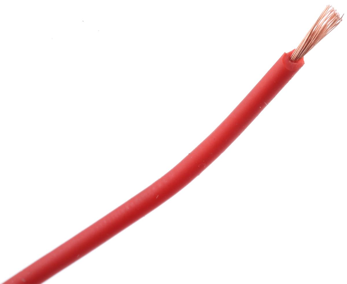 Produktfoto 1 von Staubli Einzeladerleitung 0,15 mm², 26 AWG 100m Rot PVC isoliert Ø 1.5mm 39/0,07 mm Litzen