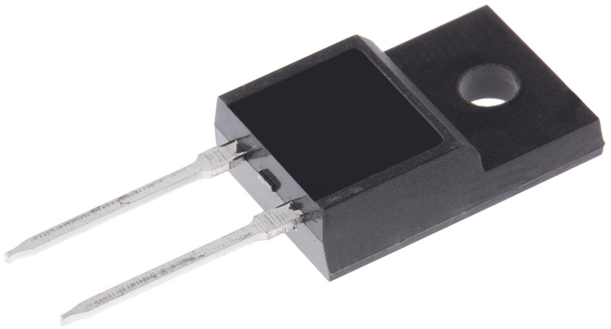 Produktfoto 1 von STMicroelectronics THT Diode , 600V / 8A, 2-Pin TO-220FPAC