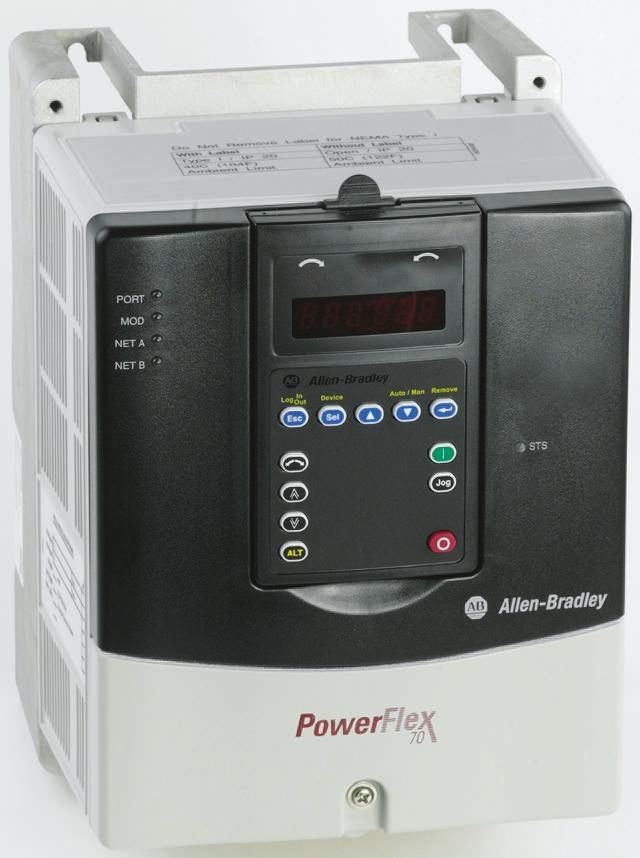 Allen Bradley PowerFlex 70, 3-Phasen Frequenzumrichter 7,5 kW, 400 V ac / 15,4 A 500Hz für Wechselstrommotoren