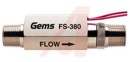 Produktfoto 1 von Gems Sensors FS-380 Flüssigkeit Durchflussschalter → 0,5 gal/min Typ Kolben