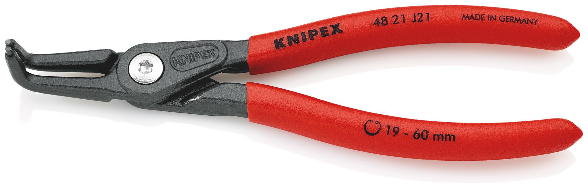 Produktfoto 1 von Knipex Sicherungsringzange, gebogen 165 mm 19 → 60 mm