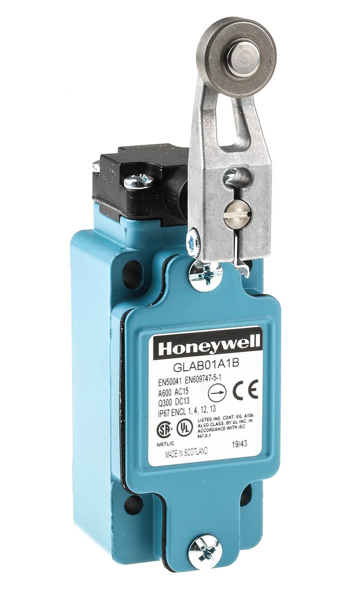 Produktfoto 1 von Honeywell GLA Endschalter, Rollenhebel, 1-poliger Wechsler, Schließer/Öffner, IP 67, Zinkdruckguss, 6A Anschluss PG13.5