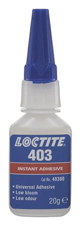 Produktfoto 1 von Loctite 403 Sekundenkleber Cyanacrylat Flüssig transparent, Flasche 20 g