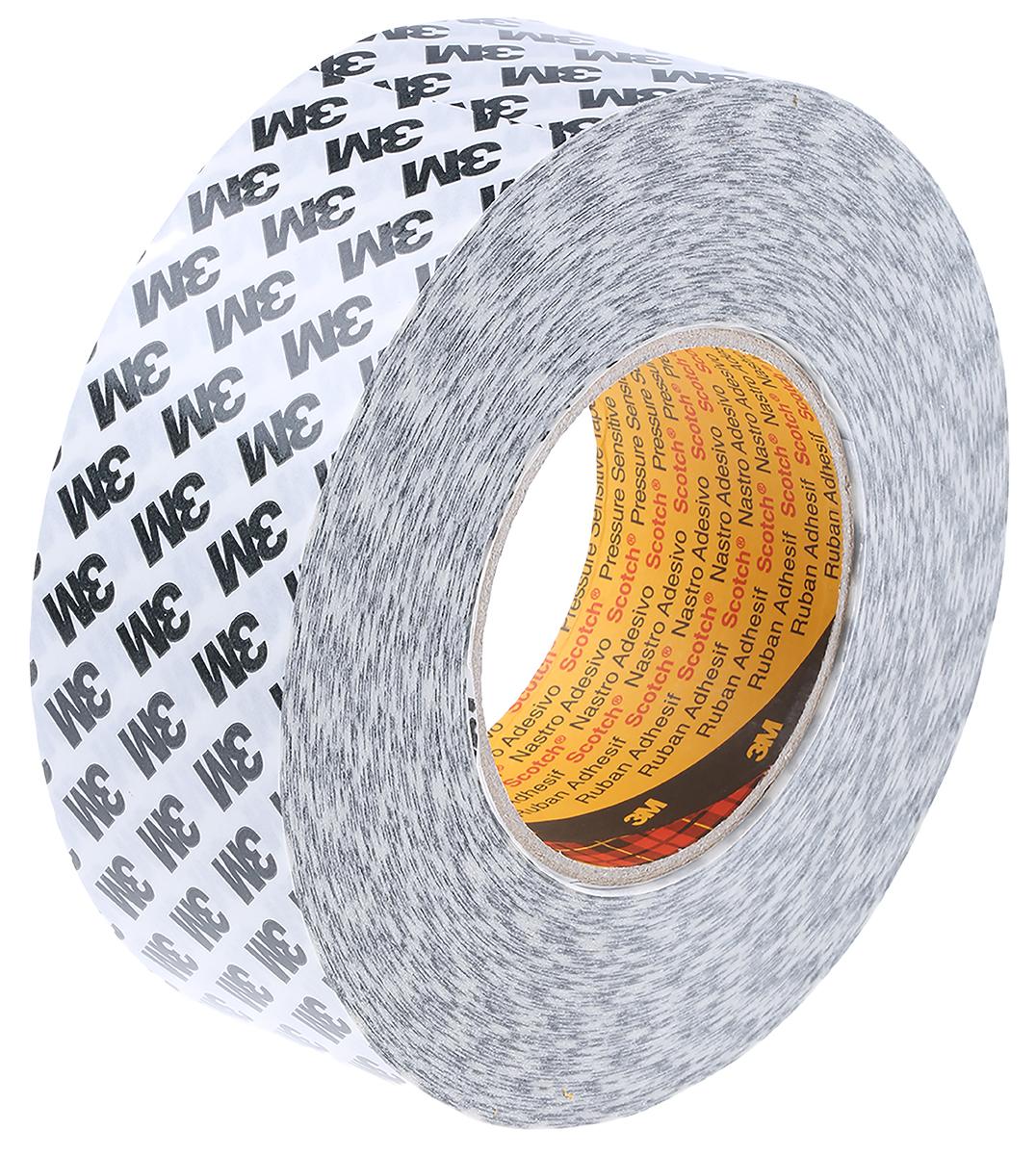 3M 9086 Doppelseitiges Papierband, transparent, -30°C bis +85°C, Stärke 0.19mm, 50mm x 50m