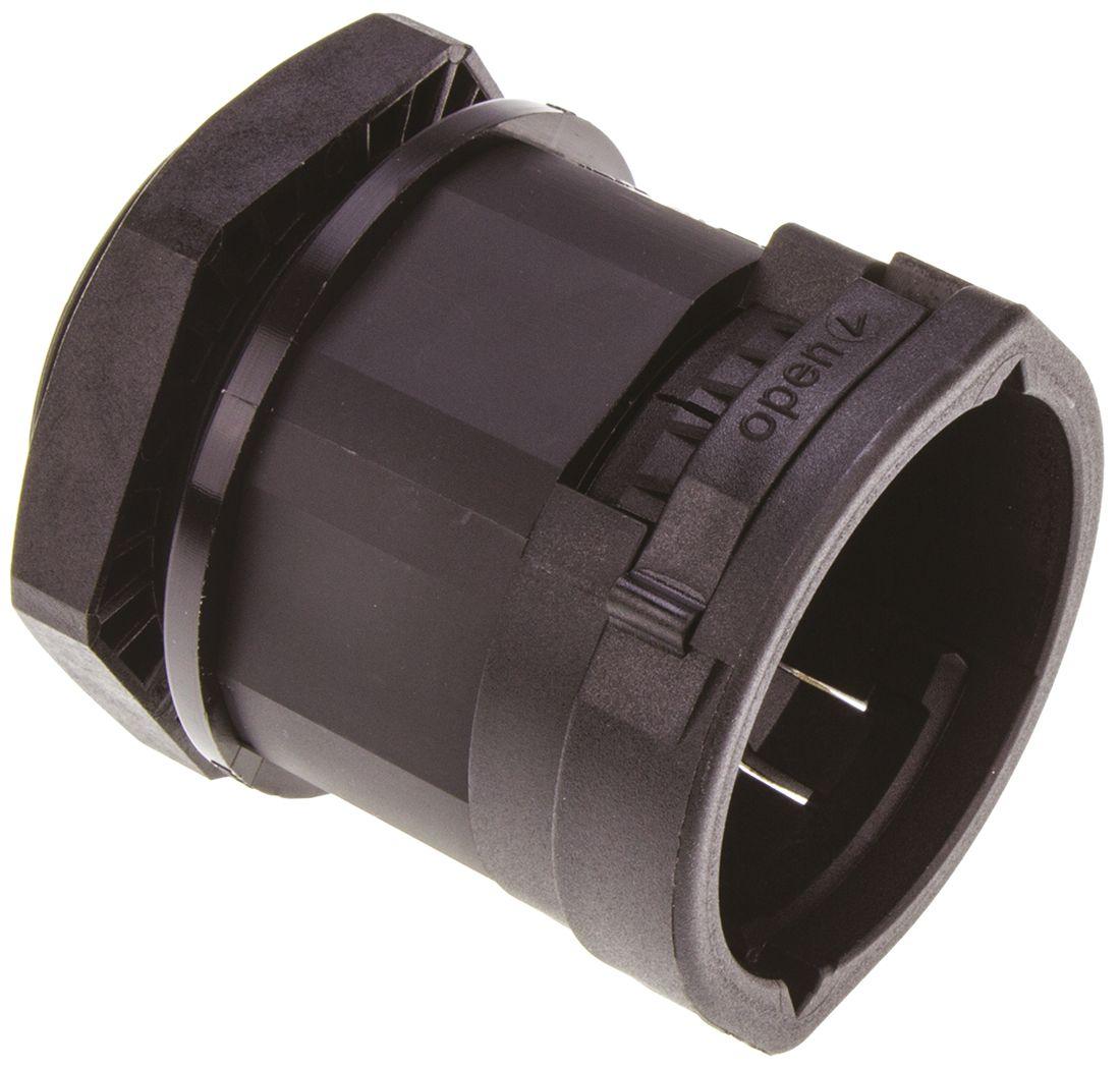 PMA PA 6 Kabelrohr Befestigung Gerade M32 32mm Schwarz Schwarz-Finish IP66