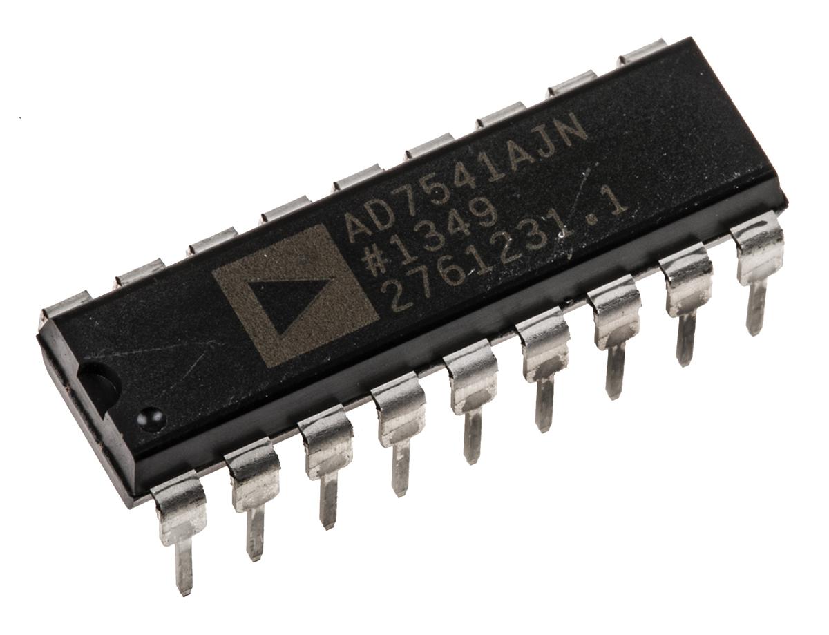 Produktfoto 1 von Analog Devices 12 Bit DAC AD7541AJNZ, PDIP, 18-Pin, Interface Parallel