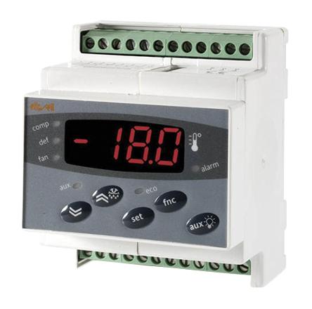 Produktfoto 1 von Eliwell DR 983 Zweipunkt-Temperaturregler/ Thermoelement, Typ K Eingang, 230 V ac, 70 x 85mm