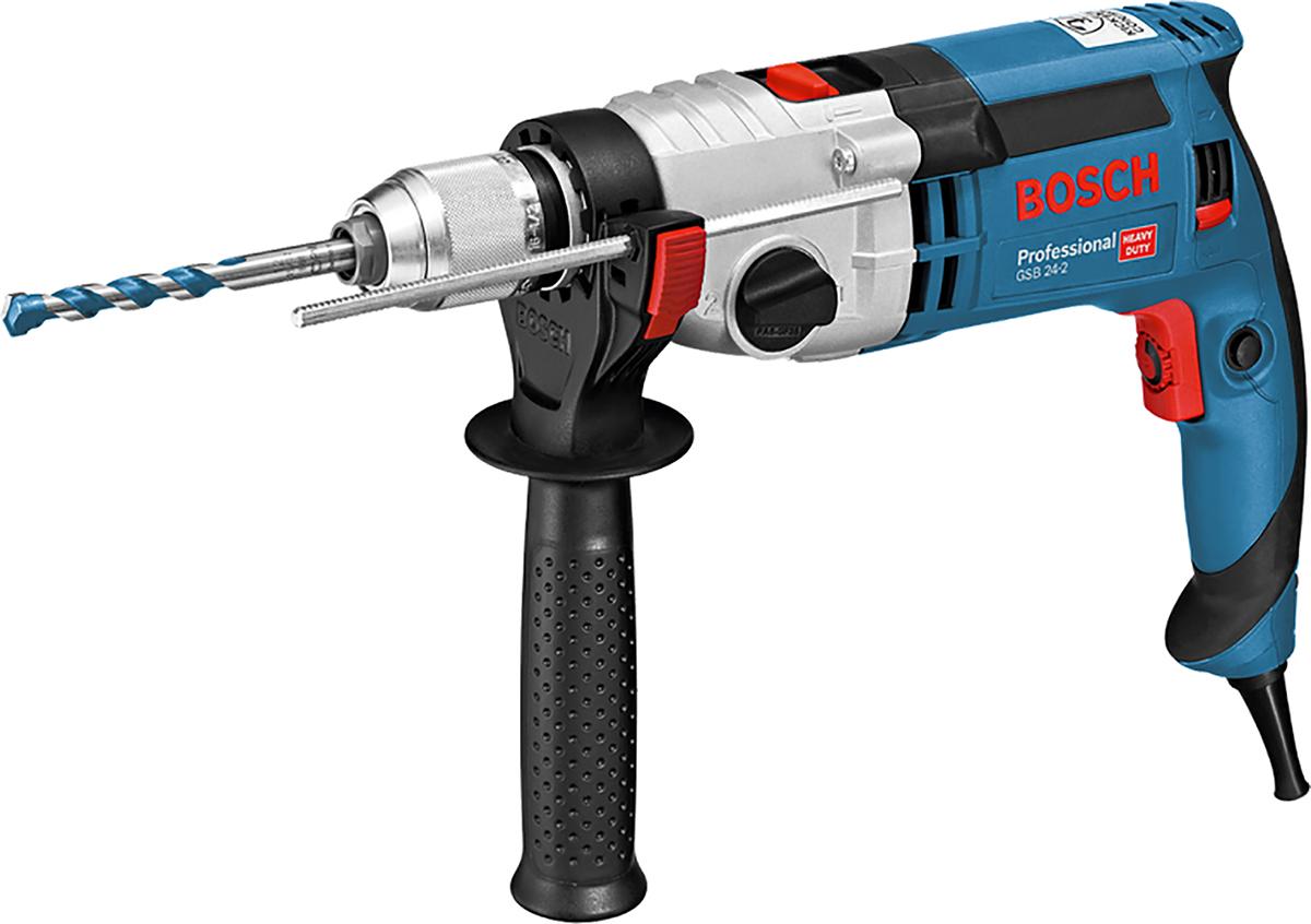 Produktfoto 1 von Bosch GSB 24-2 GSB Netz Bohrhammer 230V Bürstenmotor 1.1kW