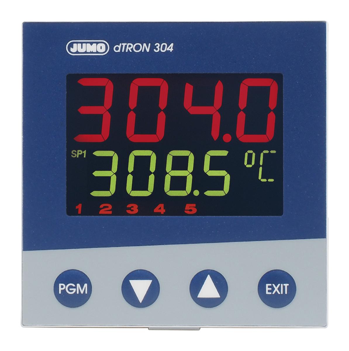 Produktfoto 1 von Jumo dTRON PID Temperaturregler, 5 x Analog Ausgang, 110 → 240 V ac, 96 x 96mm