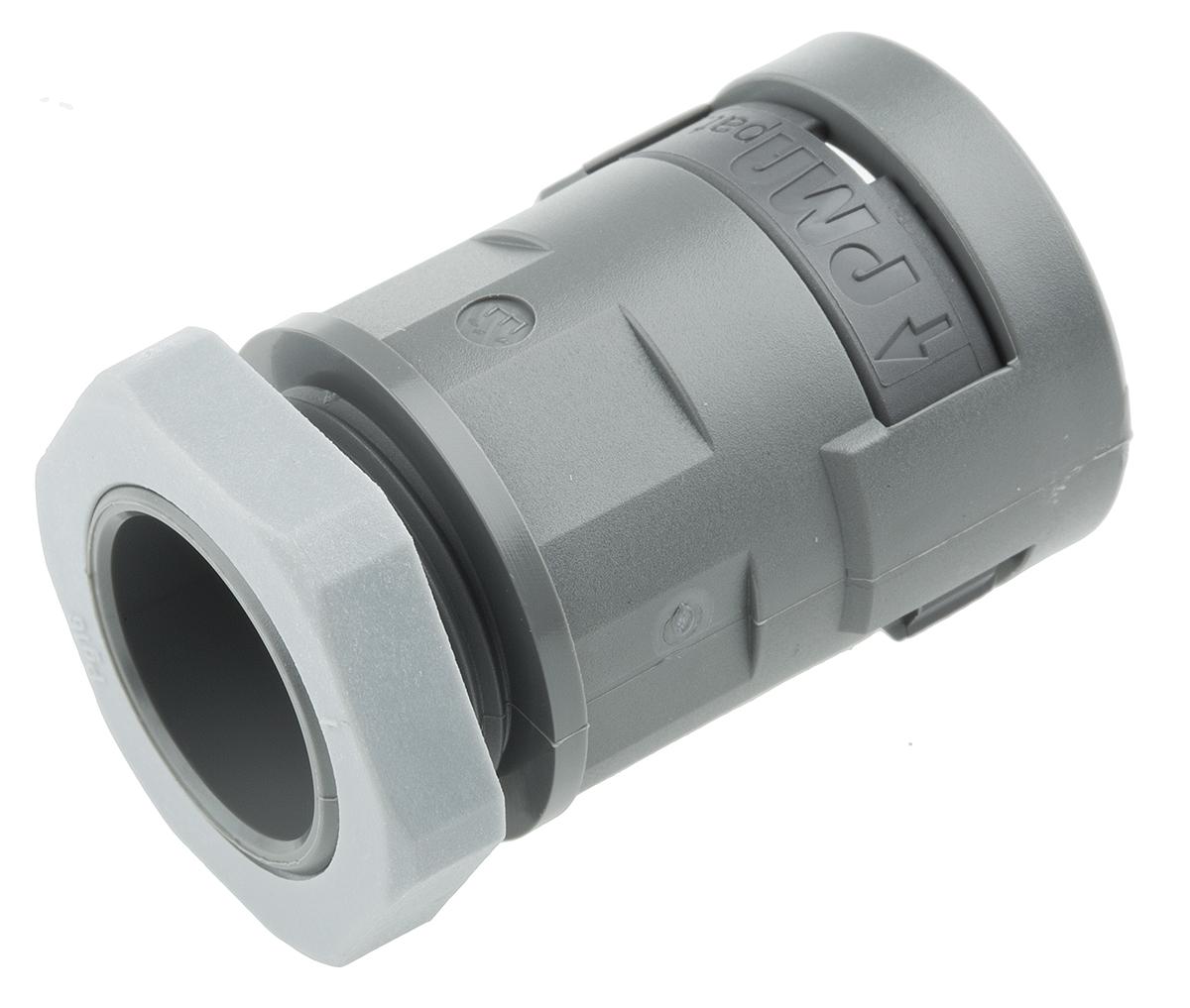 Produktfoto 1 von PMA PA 6 Kabelrohr Fitting Gerade PG16 17mm Grau Grau-Finish IP66