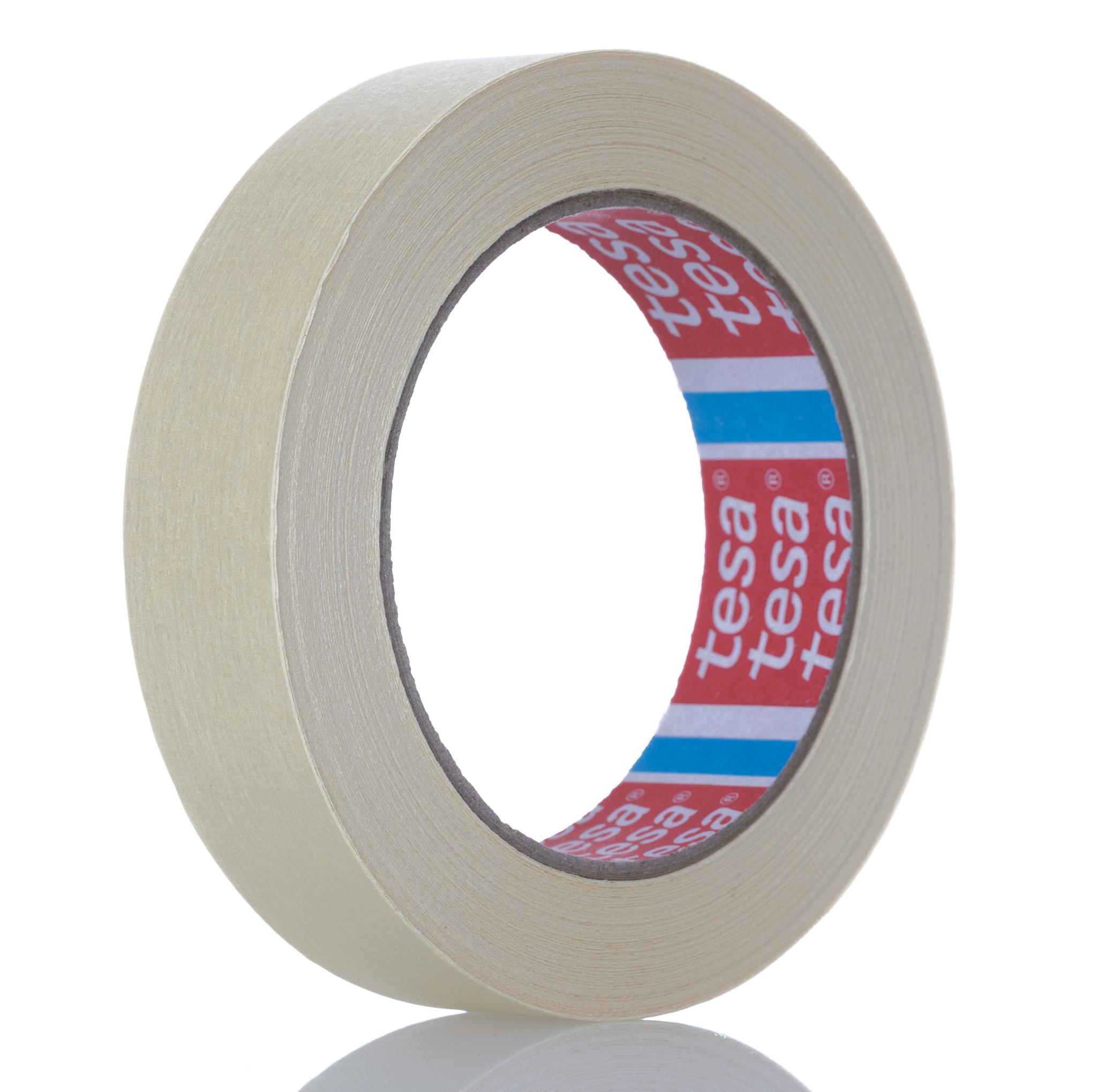 Produktfoto 1 von Tesa 4323 Papier Abdeckband Beige, Stärke 0.13mm Naturgummi-Kleber 25mm x 50m