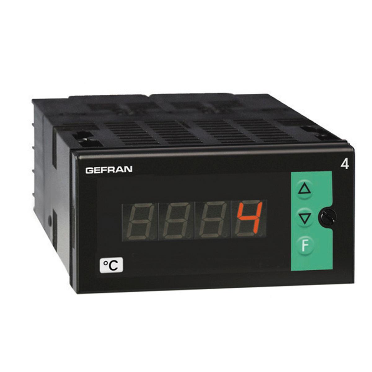 Produktfoto 1 von Gefran 4T Temperaturanzeige/ Thermoelement, Typ K Eingang, 11 → 27 V ac/dc, 96 x 48mm