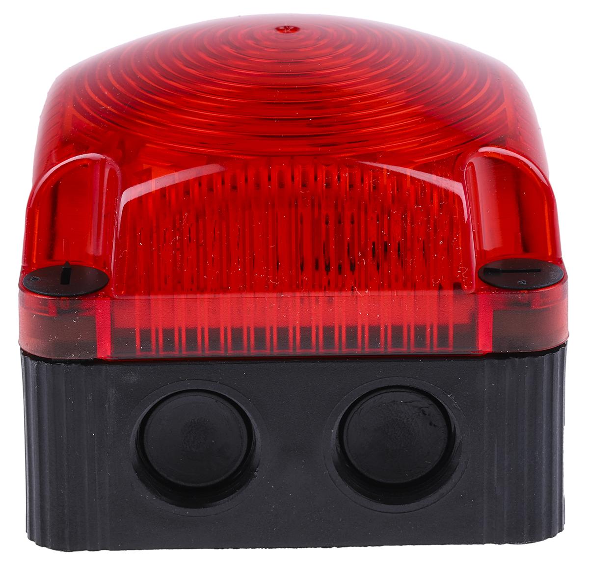 Produktfoto 1 von Werma BWM 853, LED Blitz Signalleuchte Rot, 24 V dc x 72mm