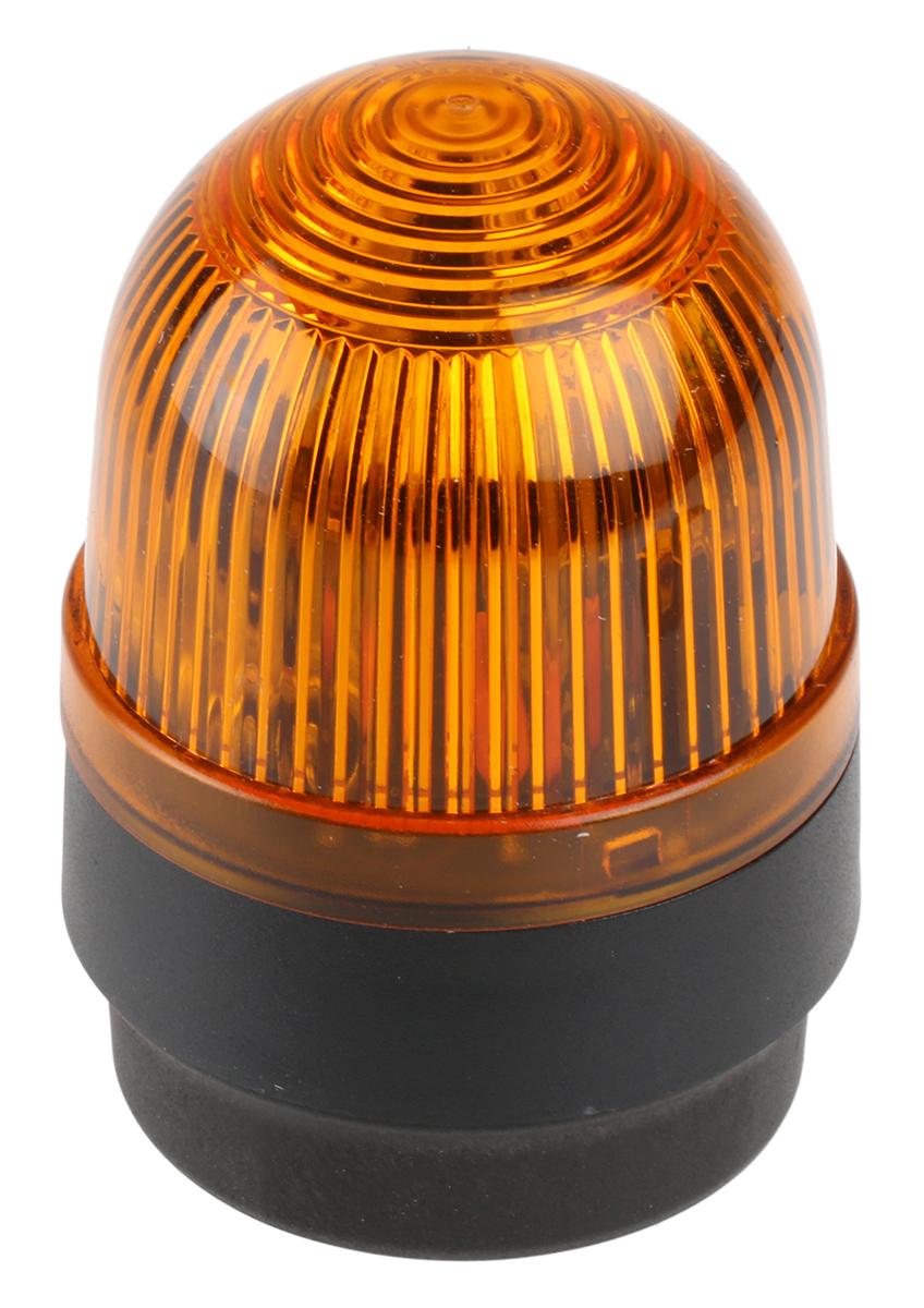 Werma BM 202, Xenon Blitz Signalleuchte Gelb, 24 V dc, Ø 58mm x 82mm