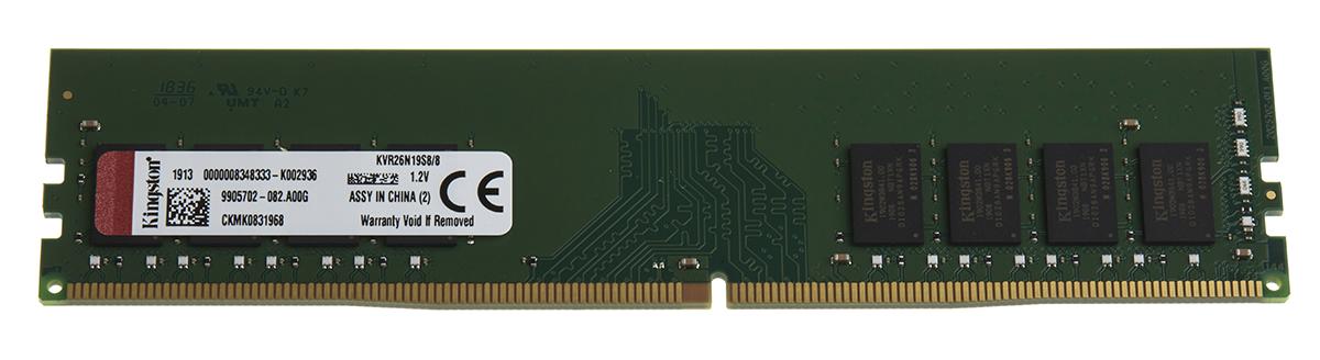 Produktfoto 1 von Kingston Arbeitsspeicher für Desktop, 8 GB, 2666MHz DDR4 DIMM PC4-2666