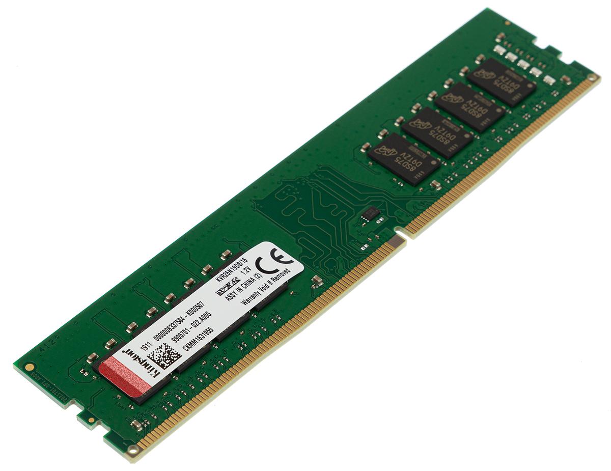 Produktfoto 1 von Kingston Arbeitsspeicher für Desktop, 16 GB, 2666MHz DDR4 DIMM PC4-2666