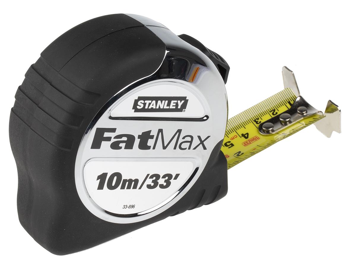 Produktfoto 1 von Stanley FatMax Maßband, L. 10m 32 mm metrisch/zöllig Chemikalienresistent