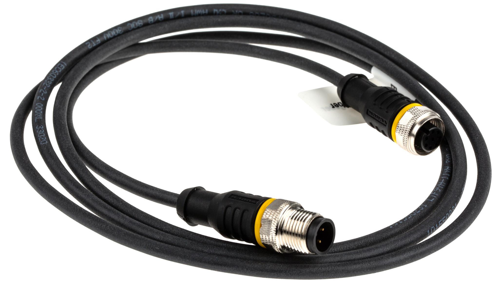 Produktfoto 1 von Turck RKC8 konfektioniertes Sensorkabel 3-adrig Buchse gerade / M12 Stecker, Länge 1.5m