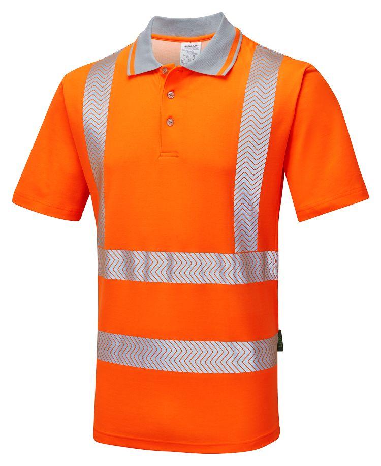 PULSAR Kurz Orange 116.84 → 127cm LFE901 Warnschutz Polohemd