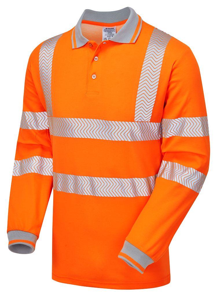 Produktfoto 1 von PULSAR Lang Orange 116.84 → 127cm LFE904 Warnschutz Polohemd