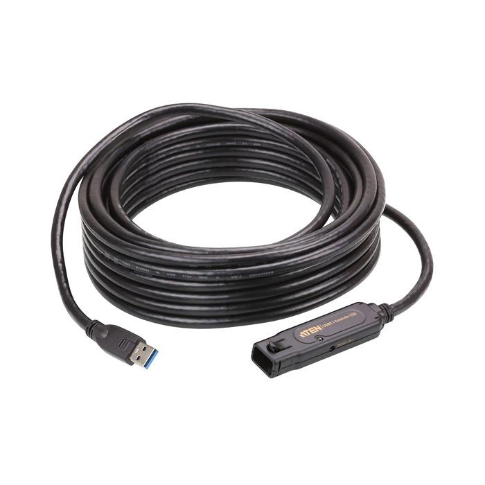 Produktfoto 1 von Aten USB-Verlängerungskabel, 10m, USB 3.1, USB 1-Port, 82 x 22 x 13mm lokales Gerät