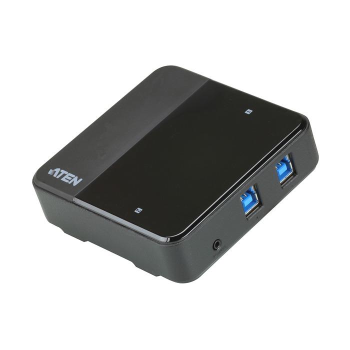 Produktfoto 1 von Aten Docking-Station, USB 3.0, mit USB, 2 x USB Ports USB A, USB B-Anschl. 2 Displays