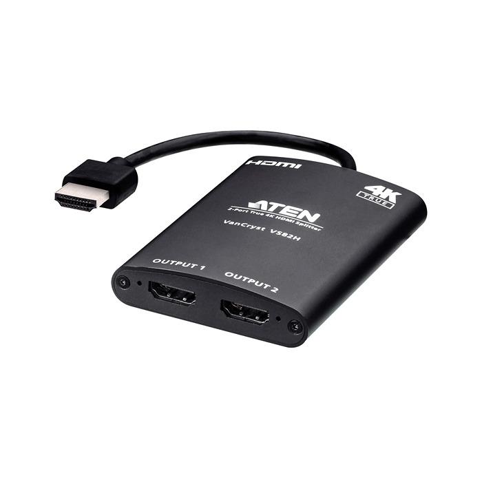 Produktfoto 1 von Aten HDMI Splitter HDMI 3-Port, 4096 x 2160 1 Videoeingänge 2 Videoausgänge