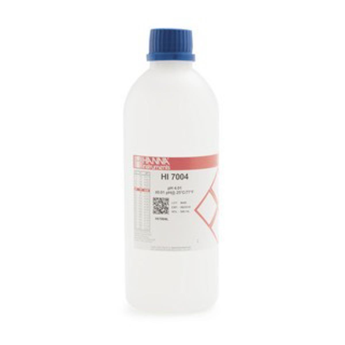 Produktfoto 1 von Hanna Instruments HI7004L pH pH-Pufferlösung, 4.01, 500ml Flasche