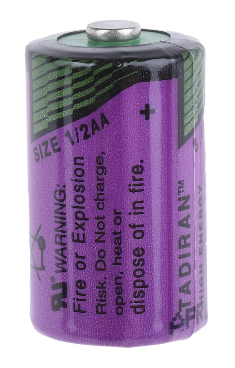 Produktfoto 1 von Tadiran 1/2 AA Batterie, 3.6V / 1.2Ah Li-Thionylchlorid, Standard 14.7 x 25.2mm