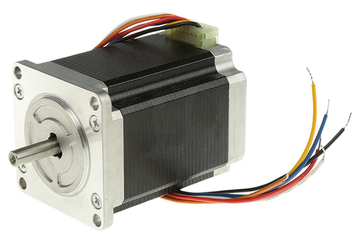 Produktfoto 1 von Sanyo Denki SANMOTION 103H7 Hybrid 1.8° Schrittmotor 24 V / 3 A 1.27Nm 6-adrig, 56 x 56mm Wellen-Ø 6.35mm