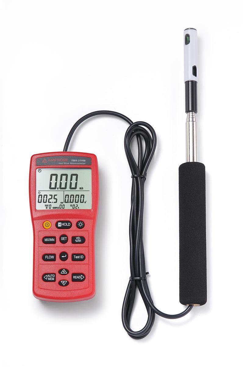 Beha-Amprobe TMA-21HW Anemometer, bis 30m/s 60°C max.Temp. versch.Messparam., Typ Hitzedraht