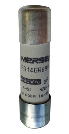 Produktfoto 1 von Mersen Protistor Feinsicherung FF / 50A 14 x 51mm 500 V dc, 690 V ac, 700V ac gR