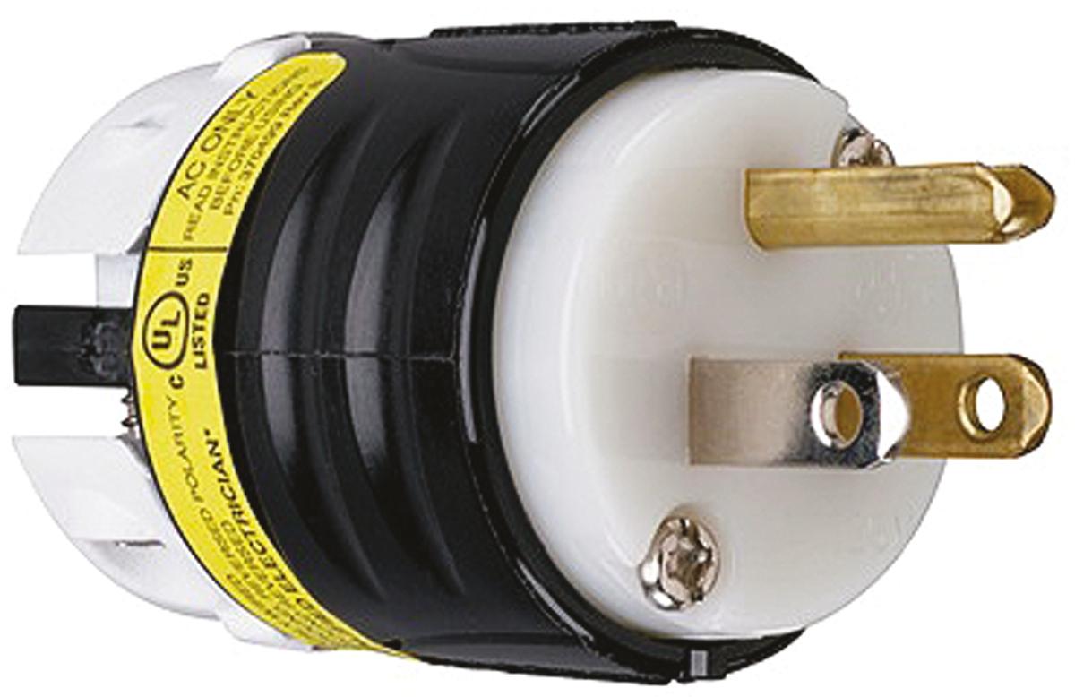 PASS & SEYMOUR Netzstecker Kabel, 2P+E, NEMA 5 - 15P, 125 V / 15A, für USA