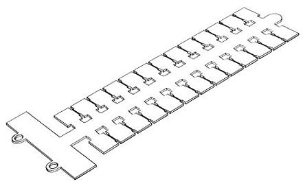 Entrelec M-W8 Unbeschriftetes Bezeichnungsschild