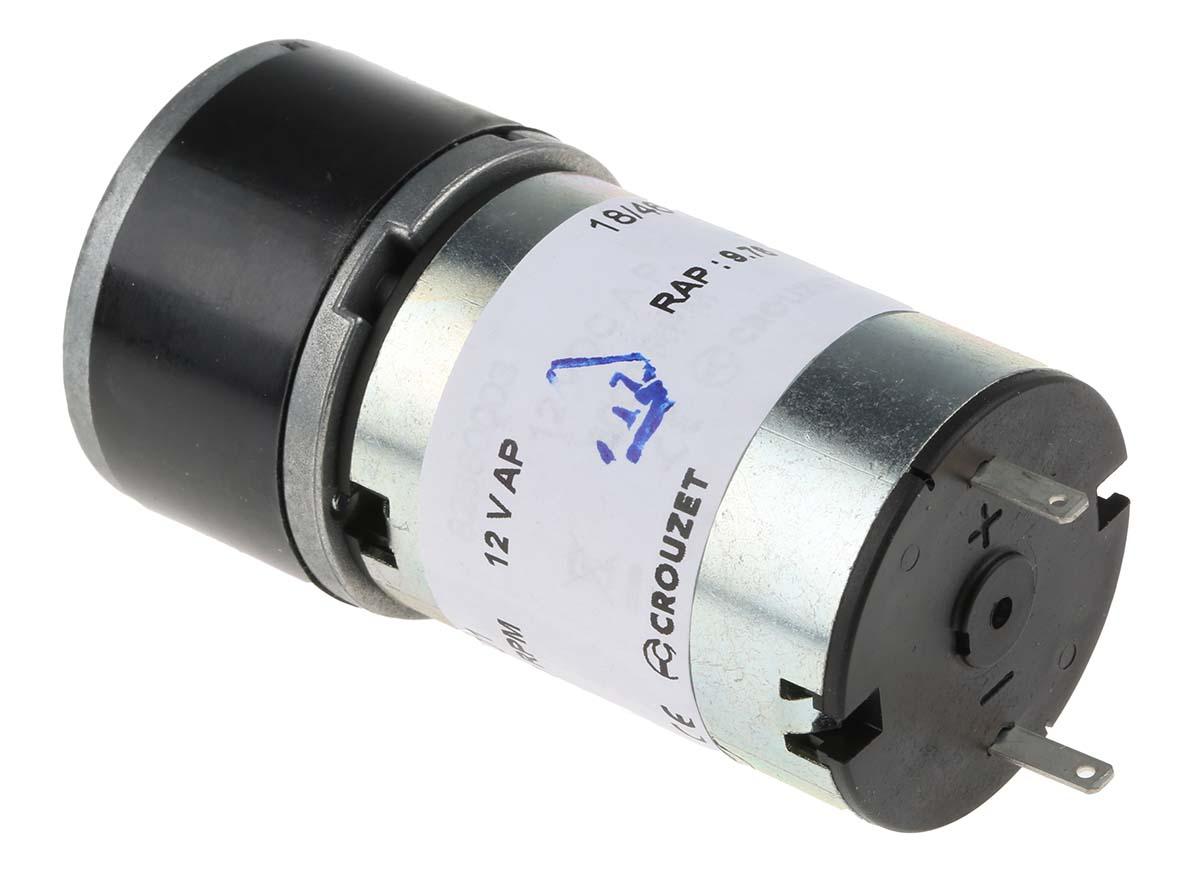 Produktfoto 1 von Crouzet Bürsten-Getriebemotor bis 50 Ncm, 12 V dc / 3 W, Wellen-Ø 5mm, 35.4mm x 68.1mm