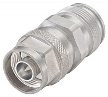 Produktfoto 1 von Adapter, N - 4.3-10, 50Ω, Male - Weiblich, Gerade, 12GHz, Koaxial Normal