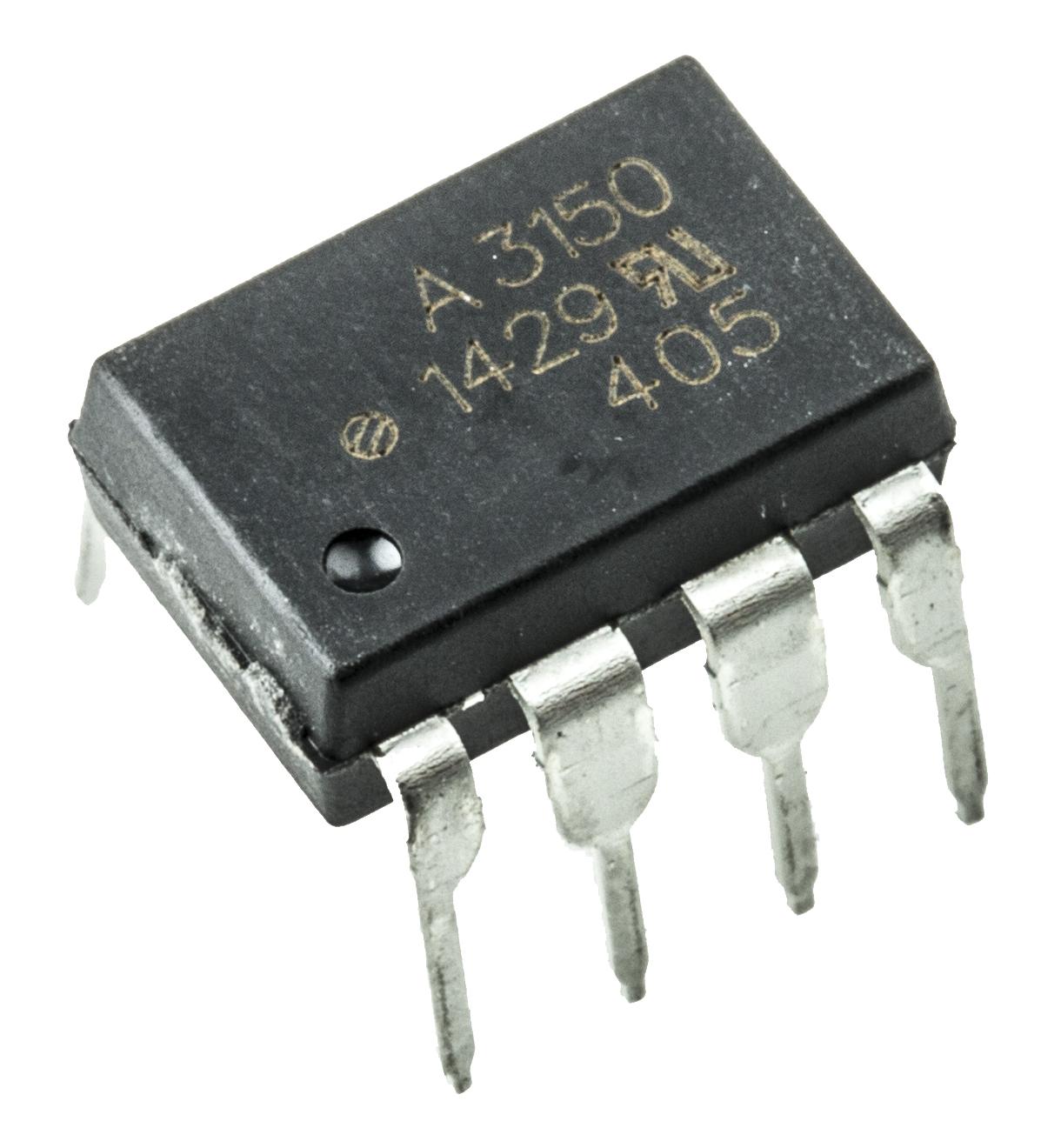 Produktfoto 1 von Broadcom THT Optokoppler DC-In / Transistor-Out, 8-Pin DIP, Isolation 3,75 kV eff