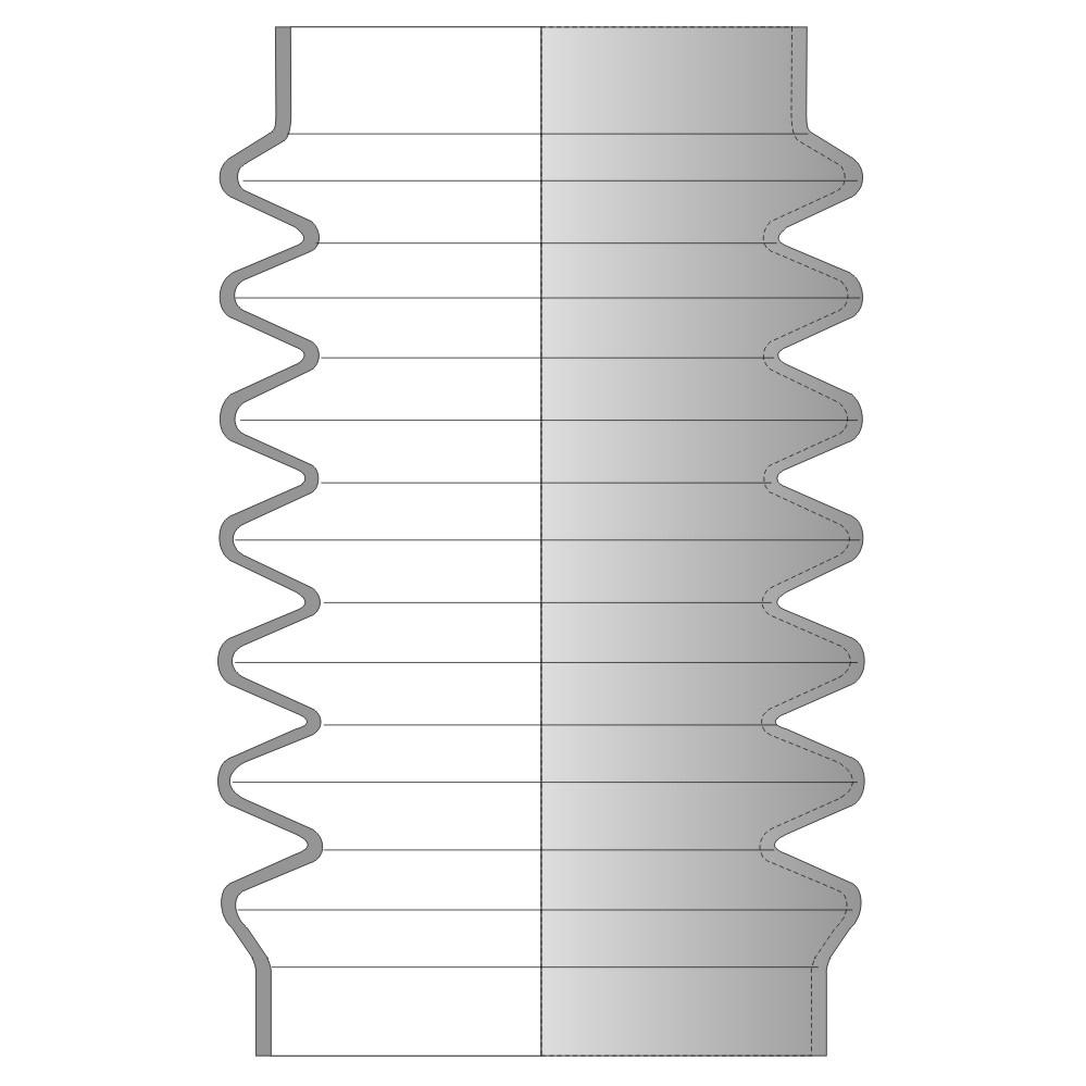 Produktfoto 1 von Faltenbalg F-4001-NBR