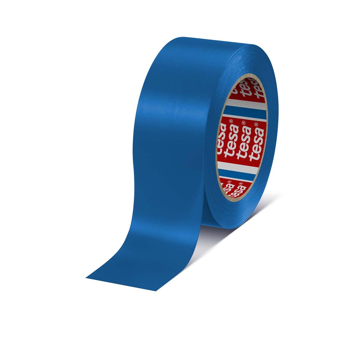 Tesa 4169 PVC Bodenmakierung Blau Typ Bodenmarkierungsband, Stärke 0.18mm, 50mm x 33m