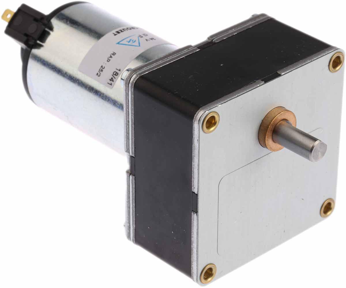 Crouzet Bürsten-Getriebemotor bis 5 Nm, 24 V dc / 15,6 W, Wellen-Ø 8mm, 65mm x 65mm